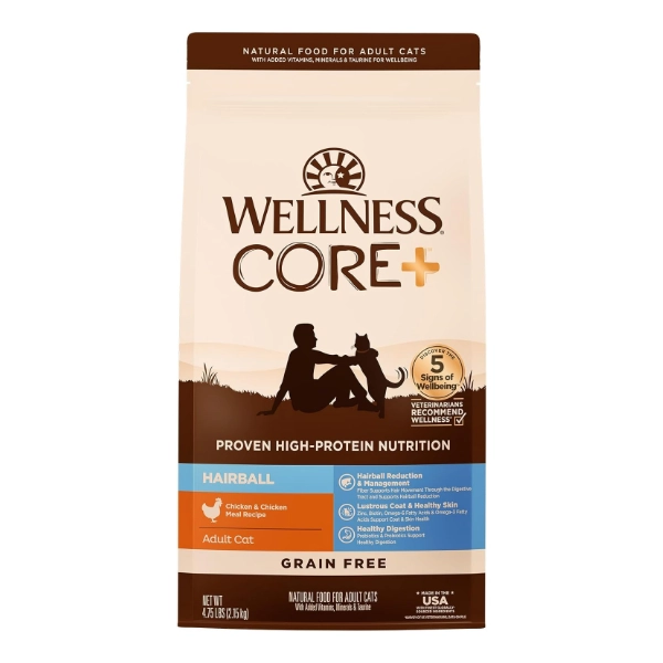 Wellness CORE+ Hairball Control Cat Food Review